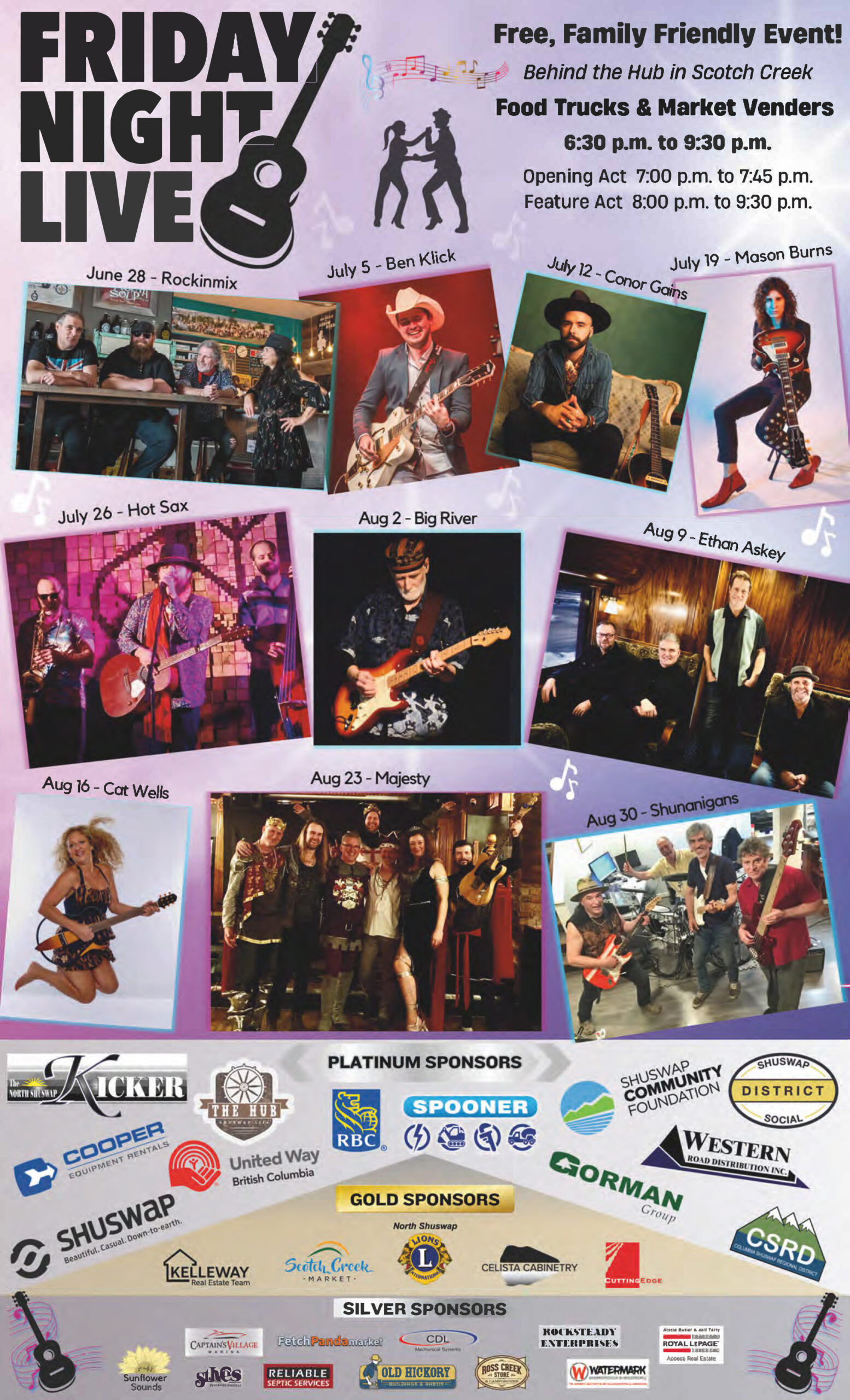 friday night live poster 8.5x14 k july24